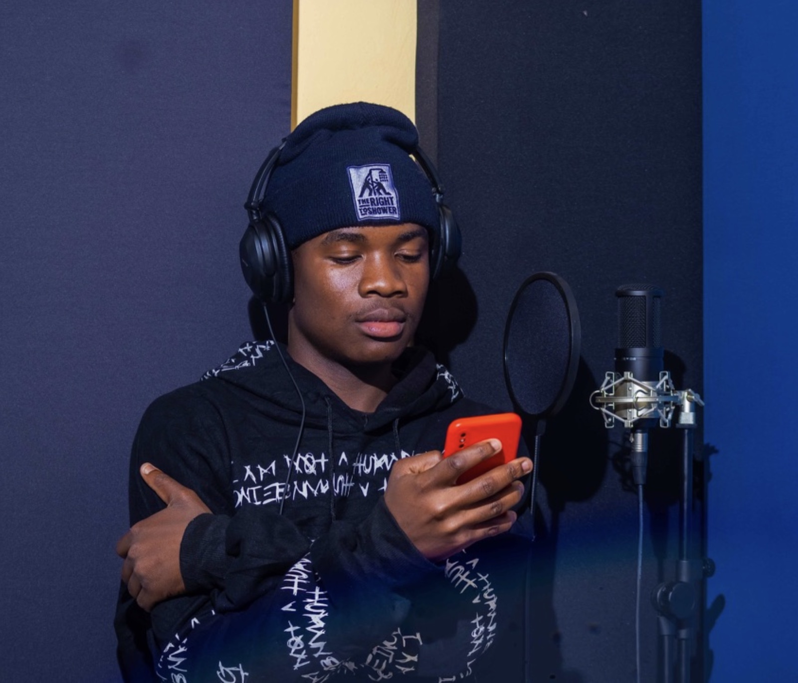 Recording in the studio
